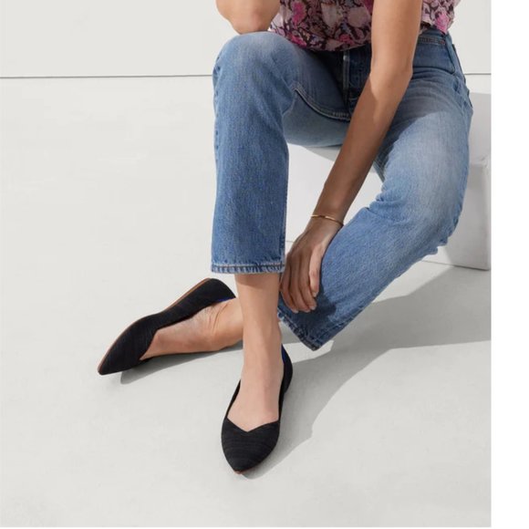 NWT Rothy's "The Point" heathered black 10 - Picture 2 of 9